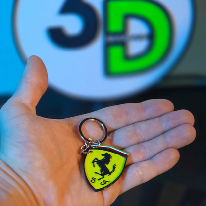 Portachiavi Ferrari 3D Personalizzabile con Nome