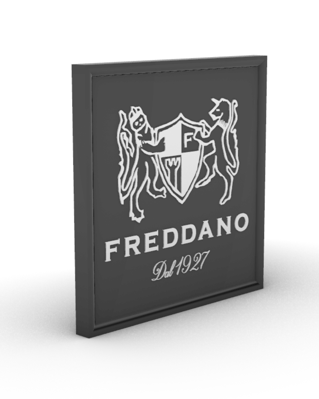 Logo Aziendale in 3D da Appendere al Muro - Targa da Parete Personalizzata - Freddano