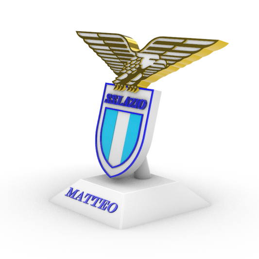 Scudetto S.S. Lazio su Piedistallo - Personalizzabile