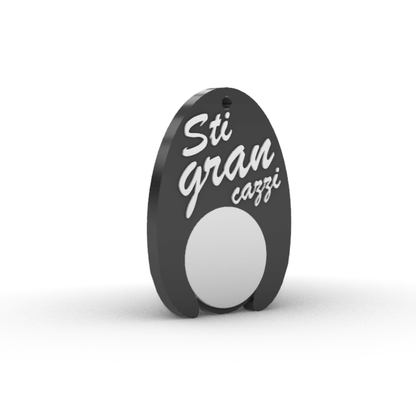 Portachiavi Sti Cazzi con Gettone Carrello