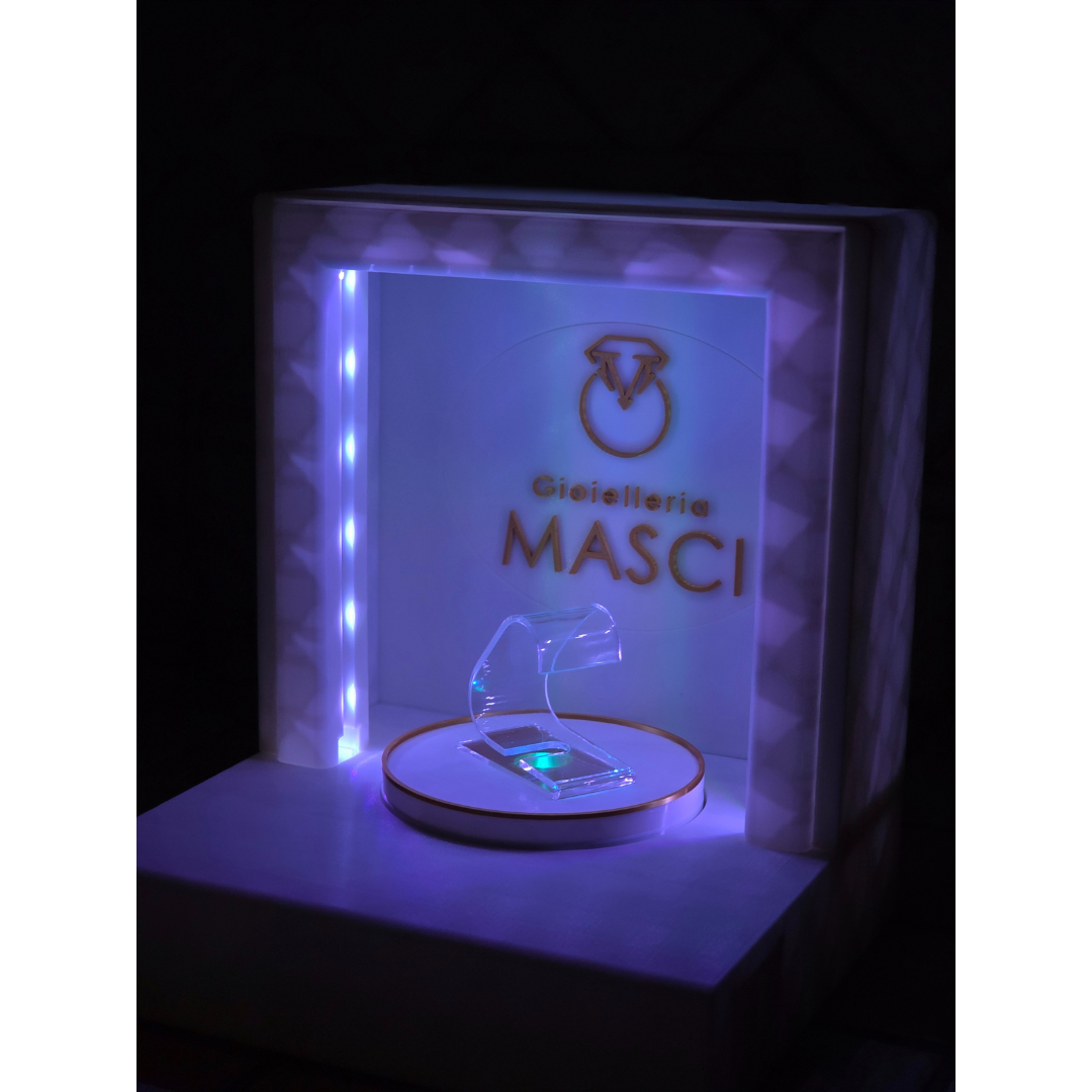 Espositore Orologi e Anelli Personalizzabile per Gioiellerie - su ordinazione