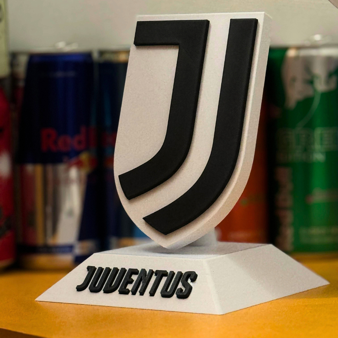 Scudetto Squadra del Cuore su Piedistallo - Juventus