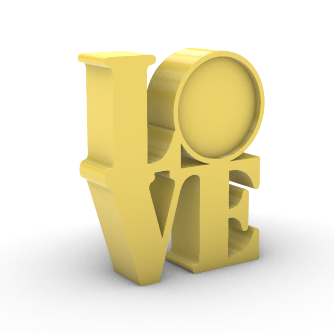 Scritta LOVE con Foto Incisa Sul Legno