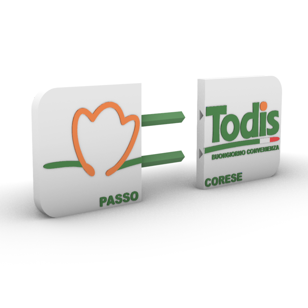 LOGO GIGANTE TODIS PERSONALIZZATO