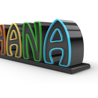 Scritta OHANA Sprammobile Personalizzabile