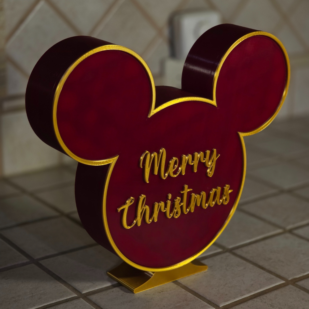 Topolino Natale Merry Christmas - Mickey's Christmas - Quadro e Soprammibile