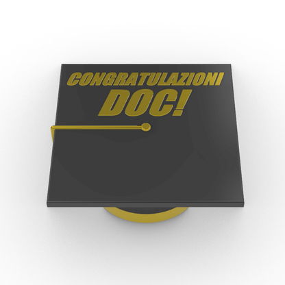 Cappello Accademico Laurea Personalizzabile in 3D