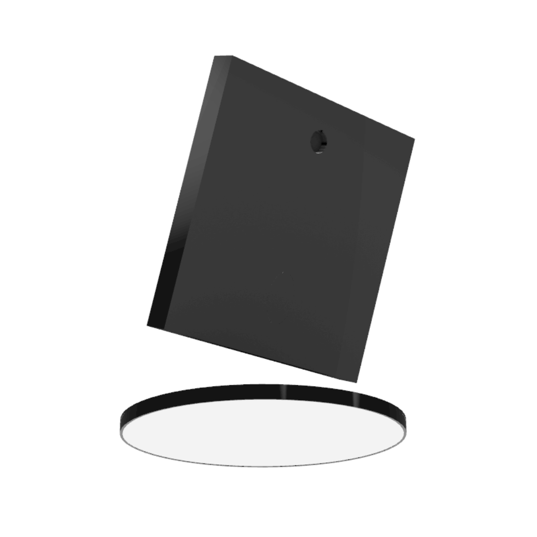 Quadro Lamborghini Huracan con Sfondo Texture e Piedistallo Removibile