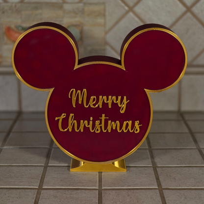 Topolino Natale Merry Christmas - Mickey's Christmas - Quadro e Soprammibile