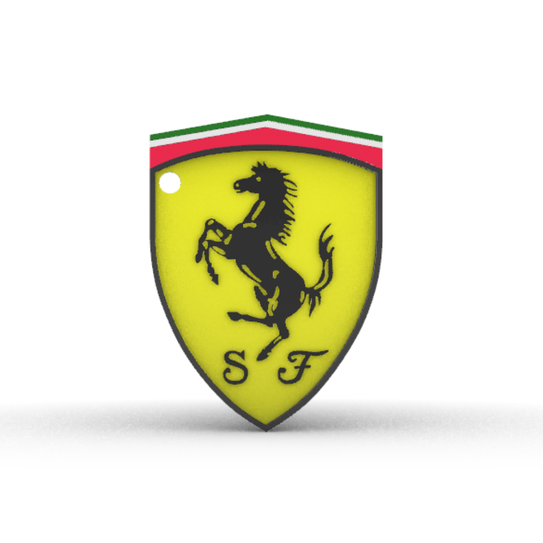 Portachiavi Ferrari 3D Personalizzabile con Nome