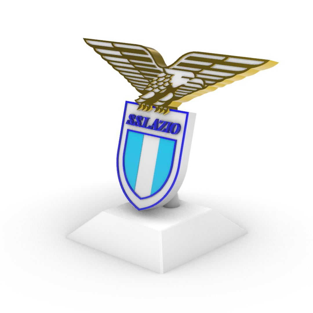 Scudetto S.S. Lazio su Piedistallo - Personalizzabile