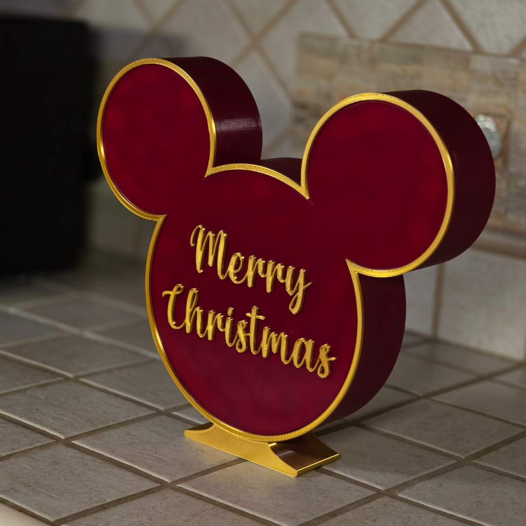 Topolino Natale Merry Christmas - Mickey's Christmas - Quadro e Soprammibile