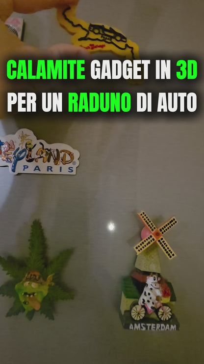 Magnete Gadget Personalizzato per Raduno di Auto