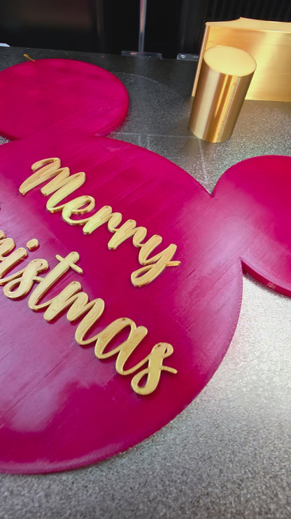 Topolino Natale Merry Christmas - Mickey's Christmas - Quadro e Soprammibile