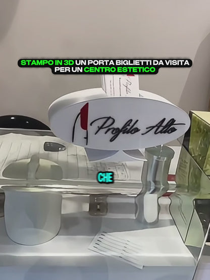 Porta Biglietti da Visita Personalizzato - Centro Estetico