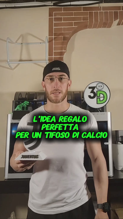 Scudetto Squadra del Cuore su Piedistallo - Juventus