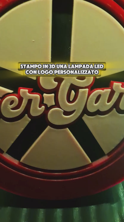 Lampada LED (GRANDE) con Logo Personalizzato - Piper Garage