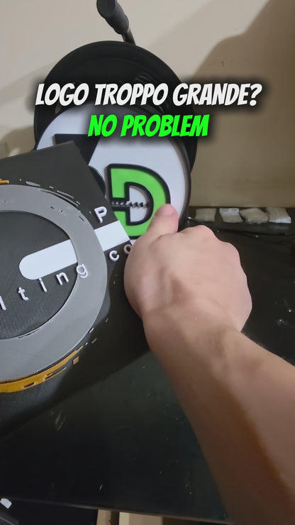 Logo Aziendale da Appendere al Muro - Logo 3D da Parete