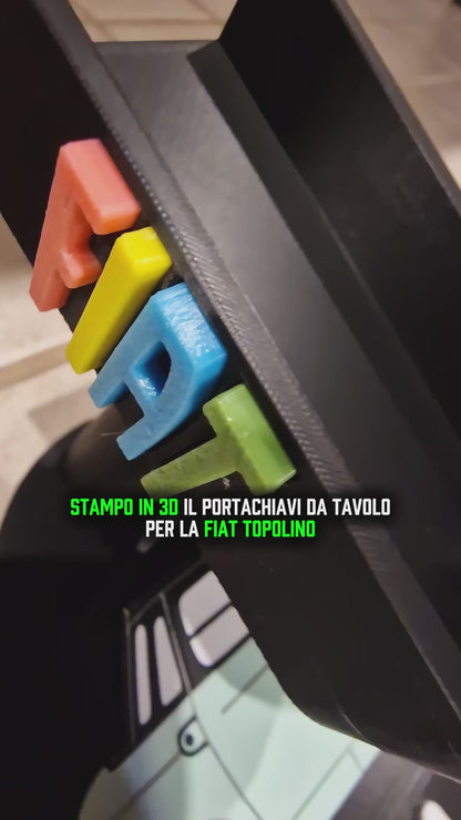 Appoggio Chiave Fiat Topolino - Portachiavi da Tavolo