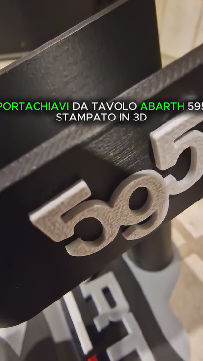 Appoggio Chiave Abarth 595 - Portachiavi da Tavolo