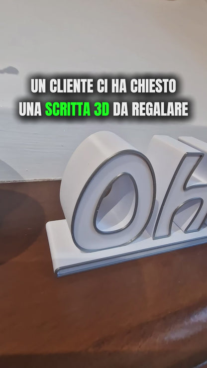 Scritta OHANA Sprammobile Personalizzabile