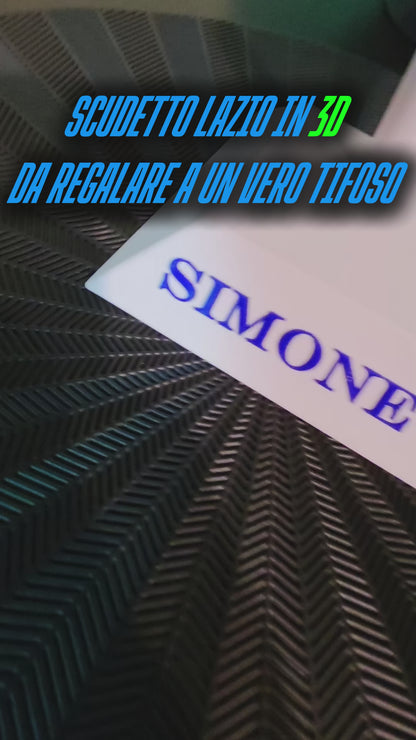 Scudetto S.S. Lazio su Piedistallo - Personalizzabile