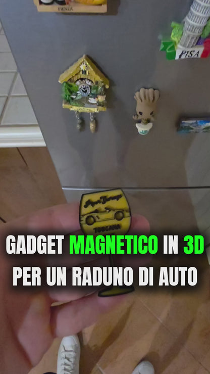 Gadget Magnete per Raduno Auto - Calamita Piper Garage