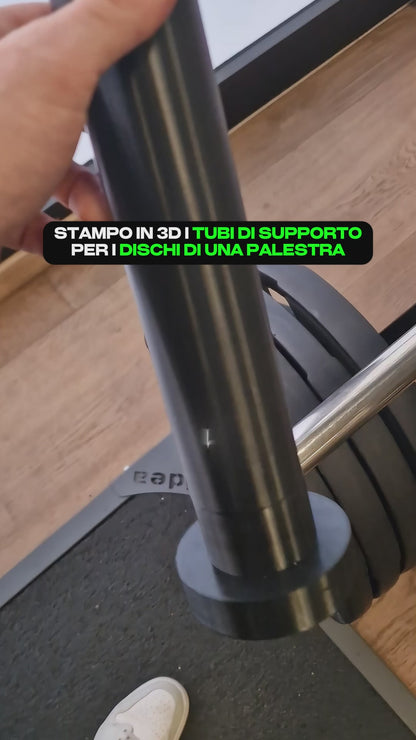 Tubi Maggiorati Supporto Dischi Palestra - Diametro Esterno 50 mm - Interno 30,5 mm