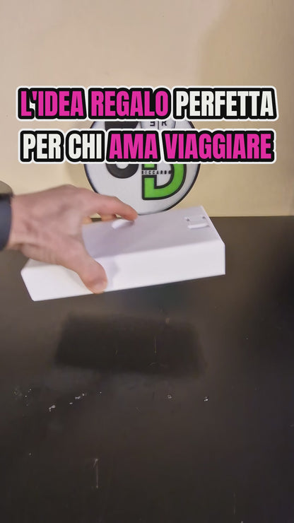 Lampada LED con Mappamondo