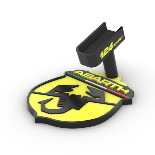 Appoggio Chiave Abarth 124 Spider  - Portachiavi da Tavolo